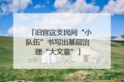 旧宫这支民间“小队伍”书写出基层治理“大文章”