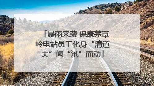 暴雨来袭 保康茅草岭电站员工化身“清道夫”闻“汛”而动