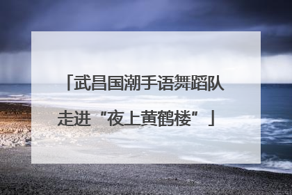 武昌国潮手语舞蹈队走进“夜上黄鹤楼”