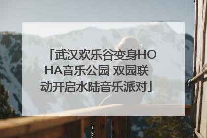 武汉欢乐谷变身HOHA音乐公园 双园联动开启水陆音乐派对
