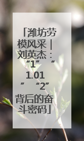 潍坊劳模风采｜刘英杰：“1”“1.01”“2”背后的奋斗密码