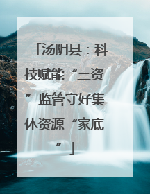 汤阴县：科技赋能“三资”监管守好集体资源“家底”