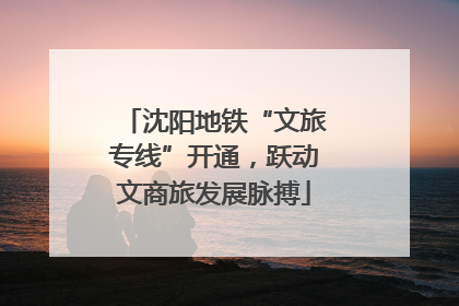 沈阳地铁“文旅专线”开通，跃动文商旅发展脉搏