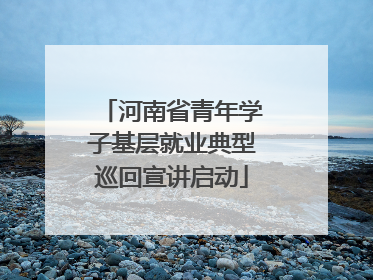 河南省青年学子基层就业典型巡回宣讲启动