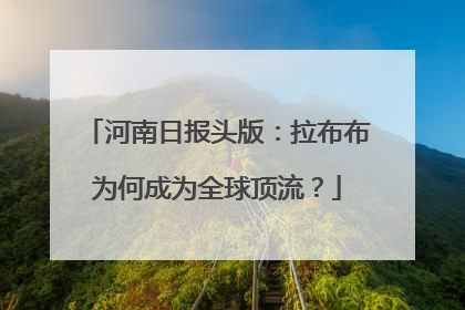 河南日报头版：拉布布为何成为全球顶流？