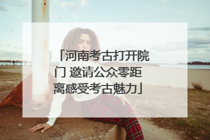 河南考古打开院门 邀请公众零距离感受考古魅力