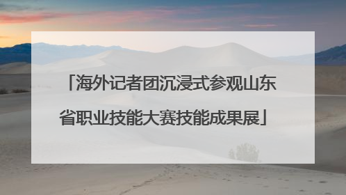 海外记者团沉浸式参观山东省职业技能大赛技能成果展