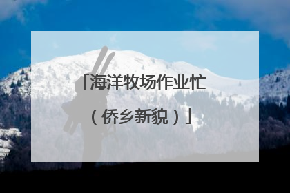 海洋牧场作业忙（侨乡新貌）