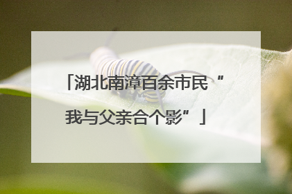 湖北南漳百余市民“我与父亲合个影”