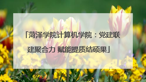 菏泽学院计算机学院：党建联建聚合力 赋能提质结硕果