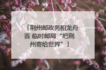 荆州邮政亮相龙舟赛 临时邮局“把荆州寄给世界”