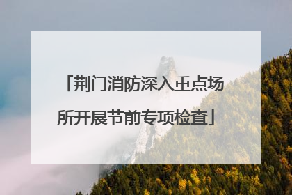 荆门消防深入重点场所开展节前专项检查