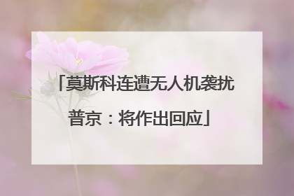 莫斯科连遭无人机袭扰 普京：将作出回应