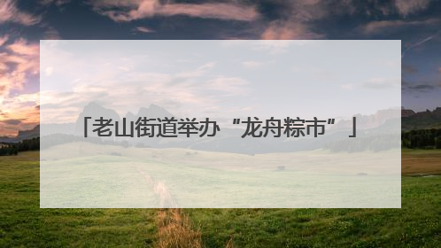 老山街道举办“龙舟粽市”