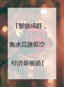 聚链成群，衡水竞逐低空经济新赛道