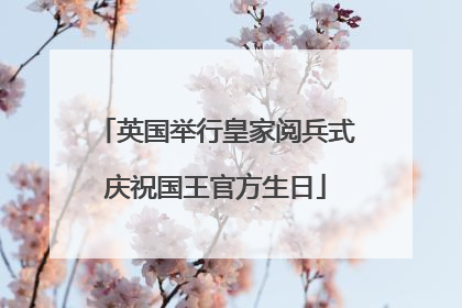 英国举行皇家阅兵式庆祝国王官方生日