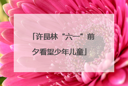 许昆林“六一”前夕看望少年儿童