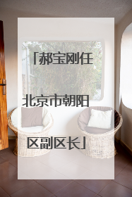 郝宝刚任北京市朝阳区副区长