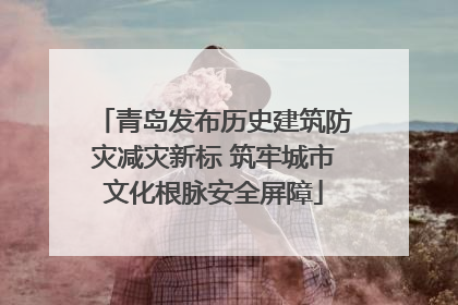青岛发布历史建筑防灾减灾新标 筑牢城市文化根脉安全屏障