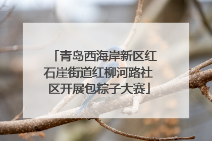 青岛西海岸新区红石崖街道红柳河路社区开展包粽子大赛