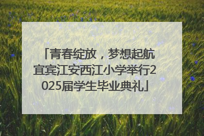 青春绽放，梦想起航 宜宾江安西江小学举行2025届学生毕业典礼