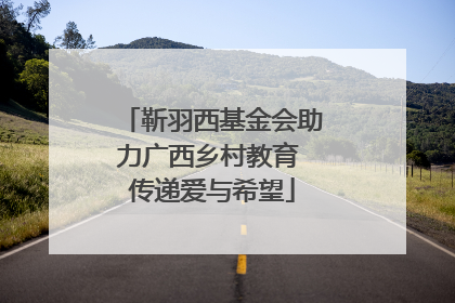 靳羽西基金会助力广西乡村教育 传递爱与希望