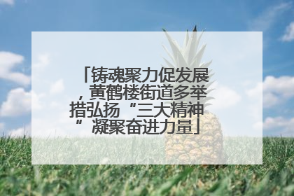 铸魂聚力促发展，黄鹤楼街道多举措弘扬“三大精神”凝聚奋进力量
