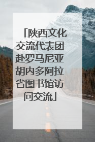 陕西文化交流代表团赴罗马尼亚胡内多阿拉省图书馆访问交流
