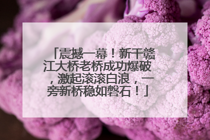 震撼一幕！新干赣江大桥老桥成功爆破，激起滚滚白浪，一旁新桥稳如磐石！