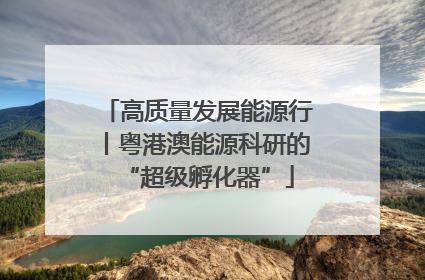 高质量发展能源行丨粤港澳能源科研的“超级孵化器”