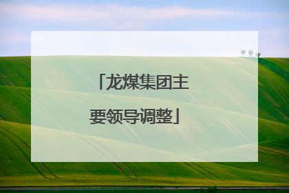 龙煤集团主要领导调整