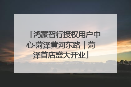 鸿蒙智行授权用户中心·菏泽黄河东路｜菏泽首店盛大开业