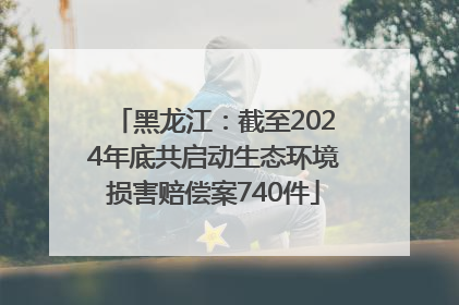 黑龙江：截至2024年底共启动生态环境损害赔偿案740件