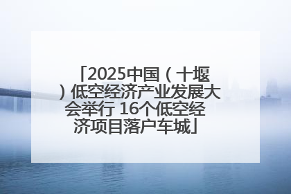 2025中国（十堰）低空经济产业发展大会举行 16个低空经济项目落户车城