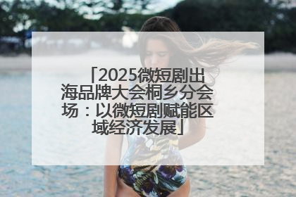 2025微短剧出海品牌大会桐乡分会场：以微短剧赋能区域经济发展