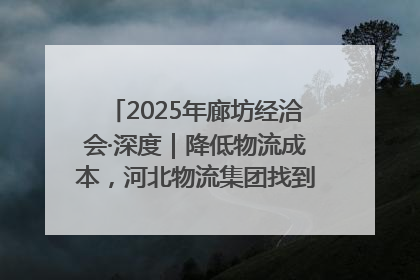 2025年廊坊经洽会·深度｜降低物流成本，河北物流集团找到一把“金钥匙”