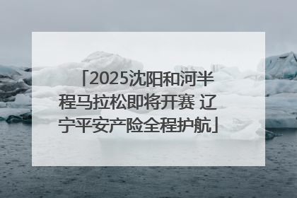 2025沈阳和河半程马拉松即将开赛 辽宁平安产险全程护航