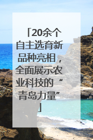 20余个自主选育新品种亮相，全面展示农业科技的“青岛力量”