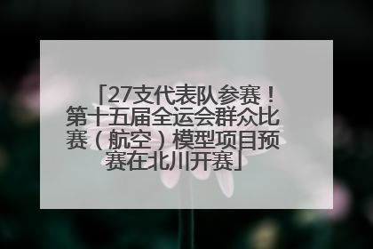 27支代表队参赛！第十五届全运会群众比赛（航空）模型项目预赛在北川开赛