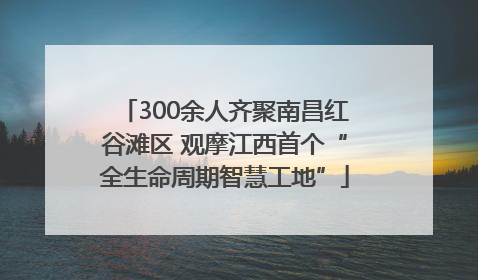 300余人齐聚南昌红谷滩区 观摩江西首个“全生命周期智慧工地”