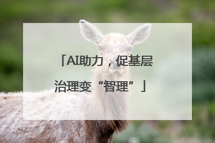 AI助力，促基层治理变“智理”