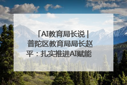 AI教育局长说 | 普陀区教育局局长赵平：扎实推进AI赋能教育，着力打造“适合教育”新体系