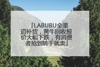 LABUBU全渠道补货，黄牛回收报价大幅下跌，有消费者抢到转手就卖